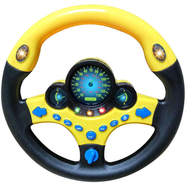 Sound and light  toy simulation steering wheel