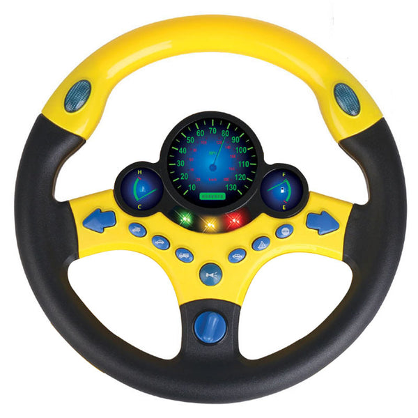 Sound and light  toy simulation steering wheel